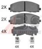A.B.S. 37936 OE Brake Pad Set, disc brake